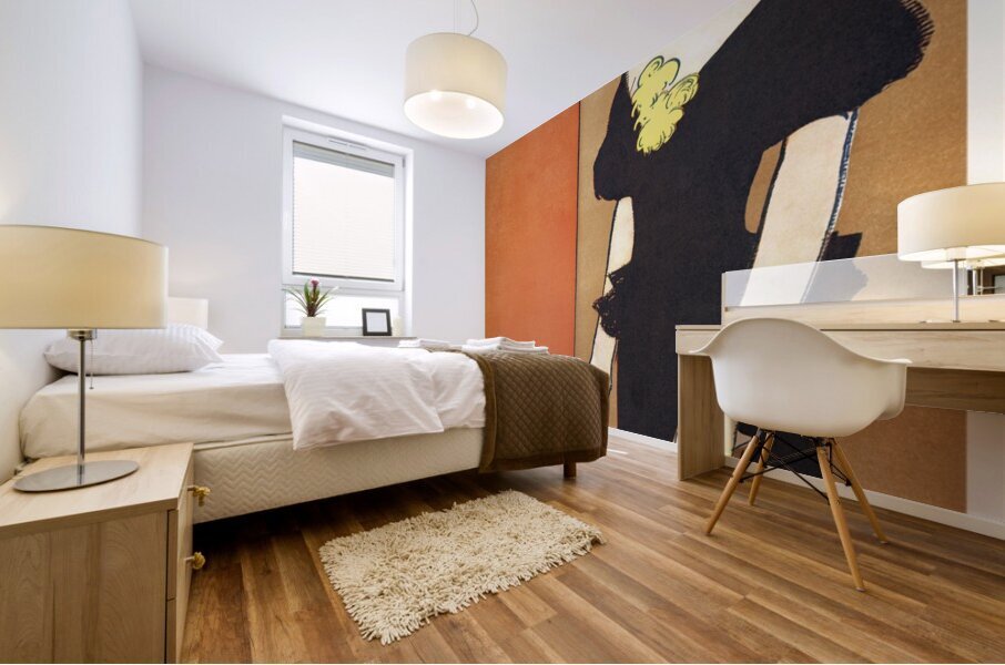 Woman in black dress ca. 1890-1907 by Edward Penfield Mural print