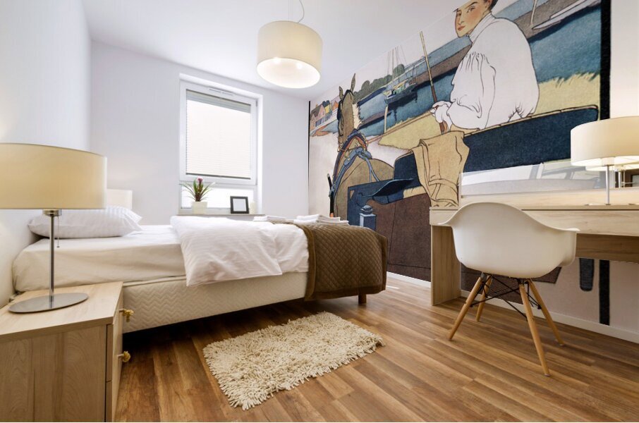 The Summer-Porch Number of The Ladies Home Journal 1908 by Edward Penfield Mural print