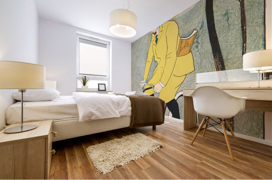 Man riding bicycle 1894 by Edward Penfield. Mural print