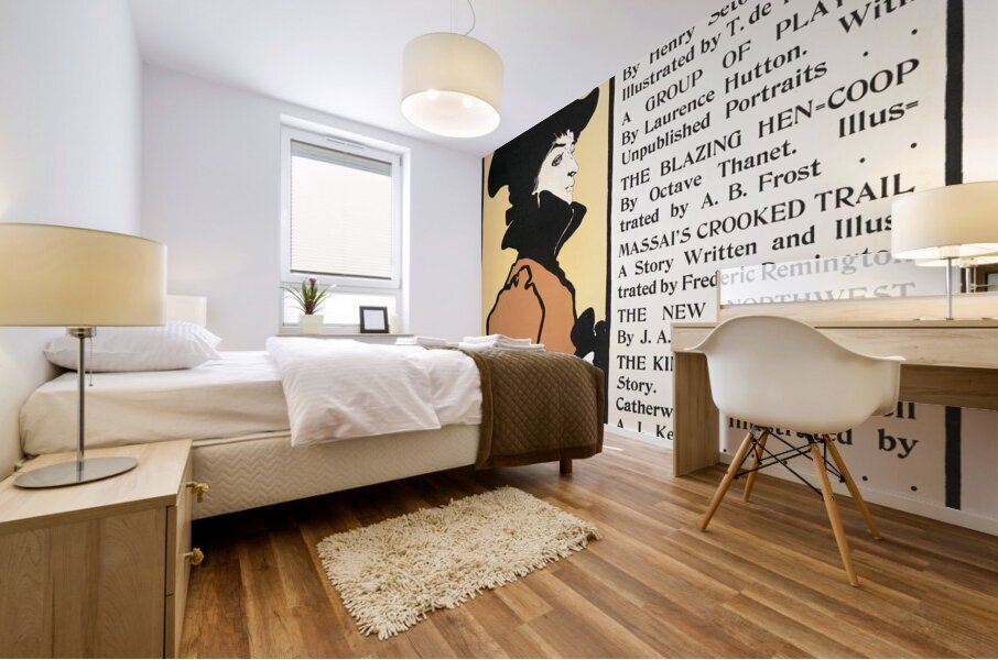 January Poster 1898 by Edward Penfield Mural print