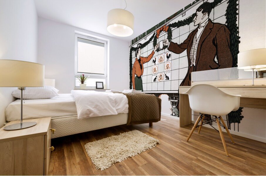 The Illustrated Sporting News. Christmas number ca. 1890-1900 by Edward Penfield Mural print