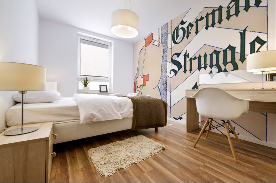 The German struggle for liberty 1895 by Edward Penfield Mural print