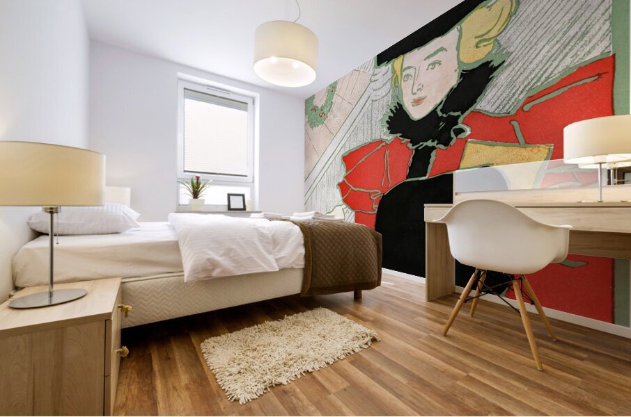 Vintage Christmas card 1896 by Edward Penfield Mural print