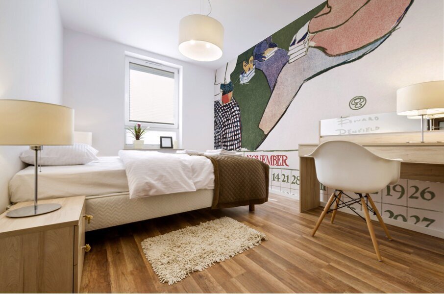 Vintage calendar 1897 by Edward Penfield Mural print