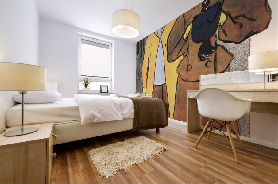 Man walking with woman 1896 by Edward Penfield Mural print