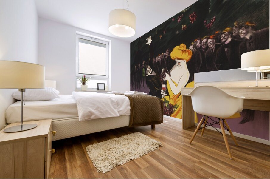 Celebrations of the international student congress Bordeaux 1907 by Leonetto Cappiello Mural print