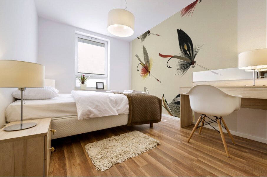 Lake Flies Mural print