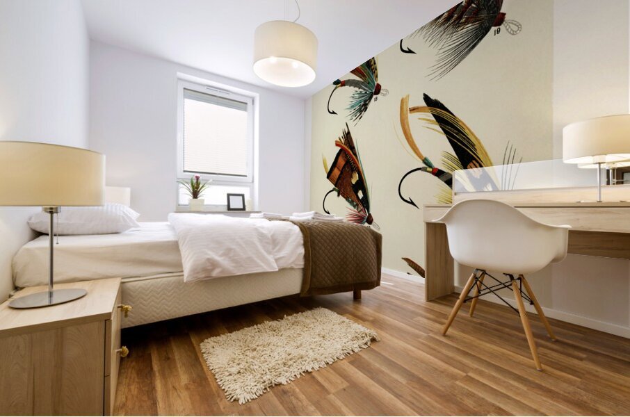 Salmon Flies Mural print