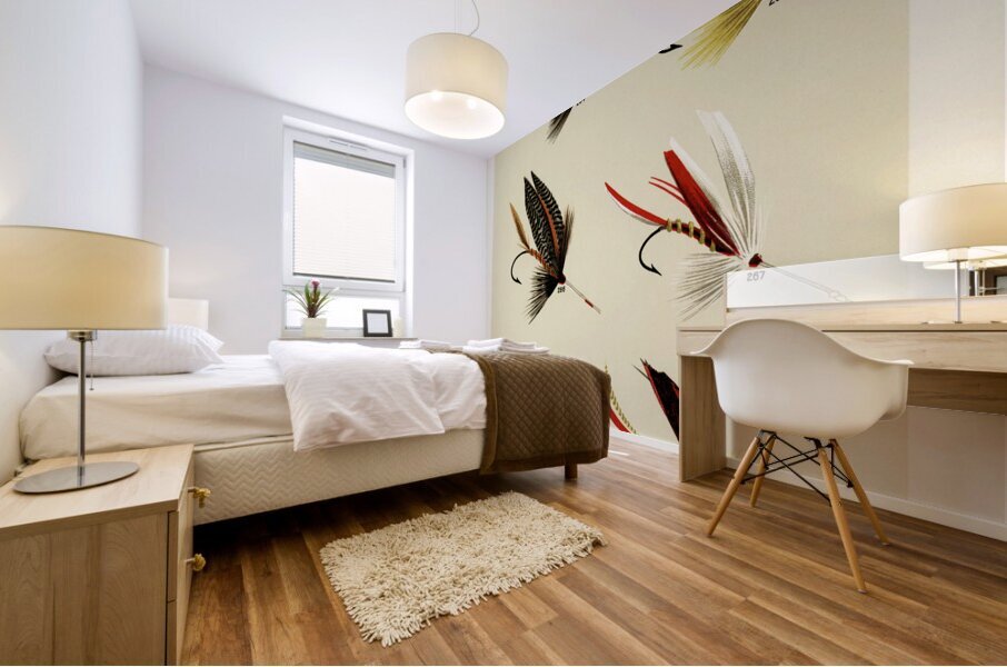 Bass Flies  Mural print