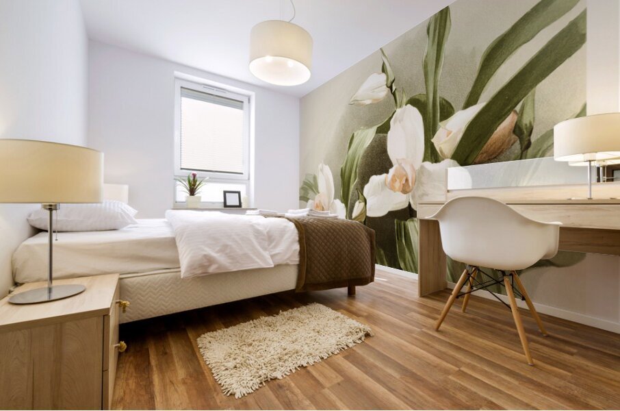 Lycaste skinnerii armeniaca from Reichenbachia Orchids 1888-1894 illustrated by Frederick Sander 1847-1920.  Mural print