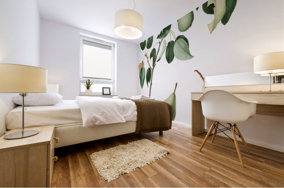 Pear Pyrus mendax from Pomona Italiana 1817 - 1839 by Giorgio Gallesio 1772-1839.  Mural print