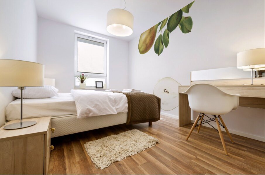 Pear Pyrus Spaddonia from Pomona Italiana 1817 - 1839 by Giorgio Gallesio 1772-1839.  Mural print