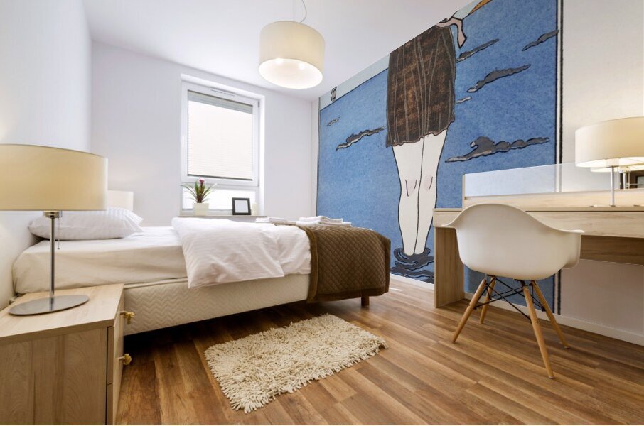 Costumes Parisiens: Grande robe du soir from Journal des Dames et des Modes 1913 fashion illustration  by George Barbier.  Mural print