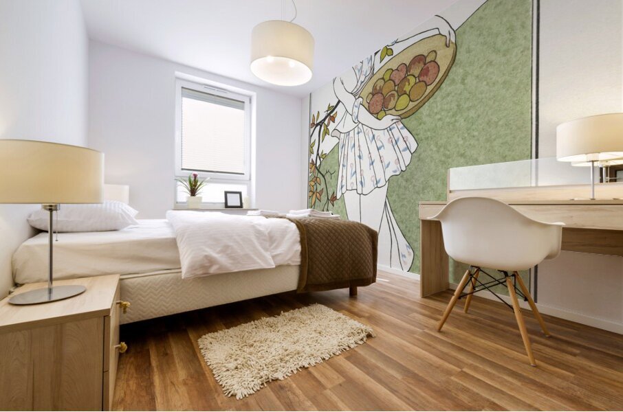 Costumes Parisiens No.179: Toilette de taffetas from Journal des Dames et des Modes 1914 fashion illustration  by George Barbier.  Mural print