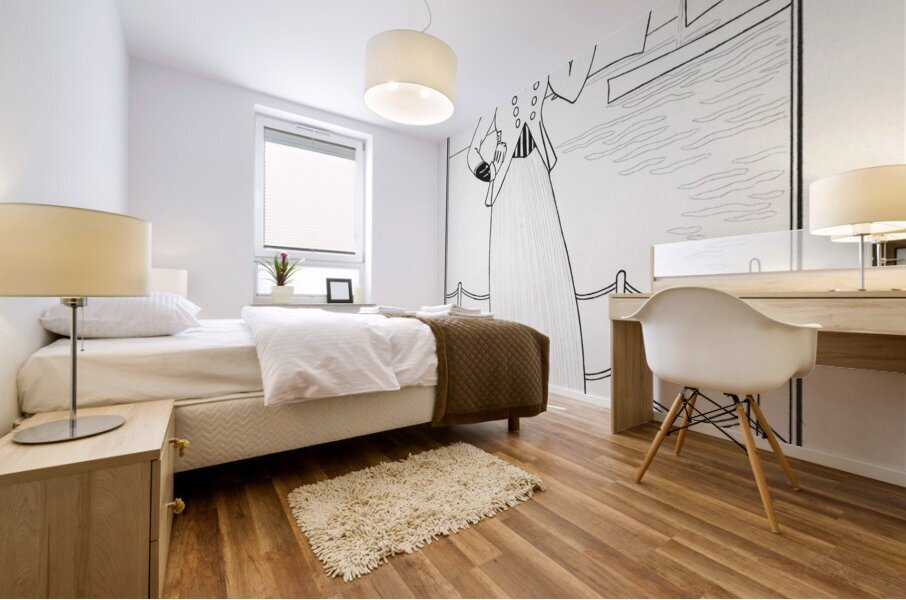 Costumes Parisiens 1914 fashion illustration  by George Barbier.  Mural print