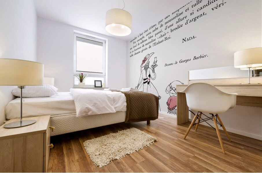 Gazette du Bon Ton 1915 fashion illustration  by George Barbier.  Mural print