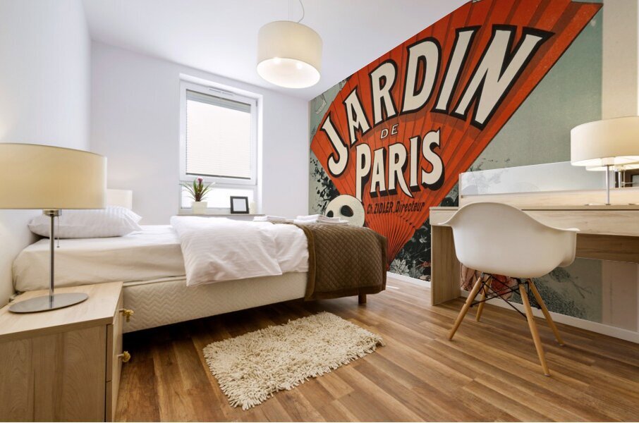 Champs-ElyséesJardin De Paris 1884 Poster by Jules Chéret Mural print