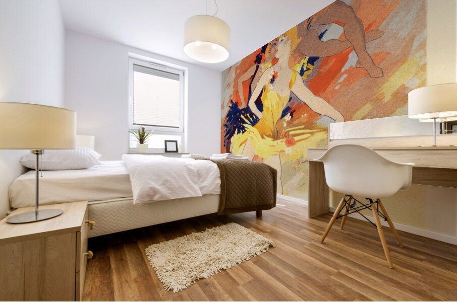 La Danse 1900 Poster by Jules Chéret Mural print