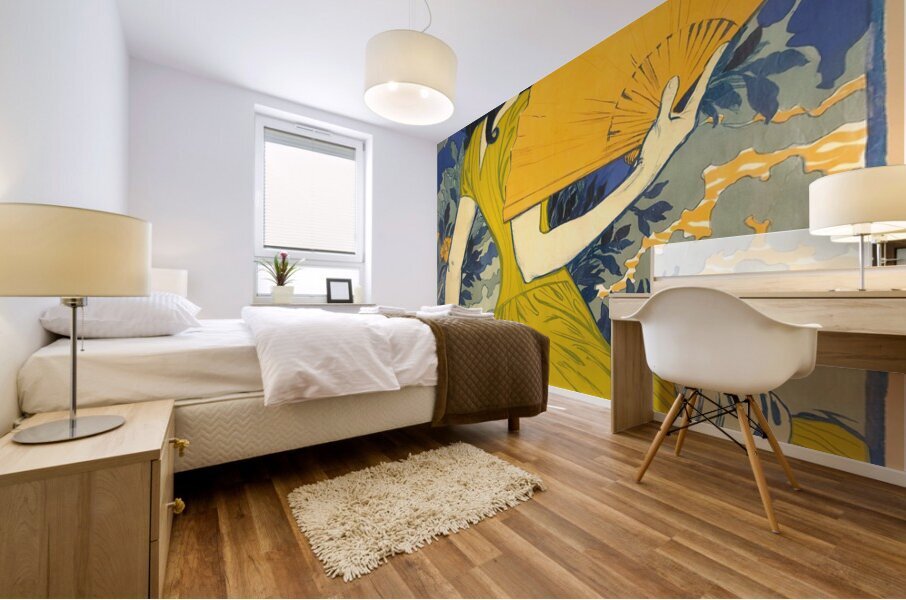 L’Éventail Illustration by Eugène Samuel Grasset Mural print