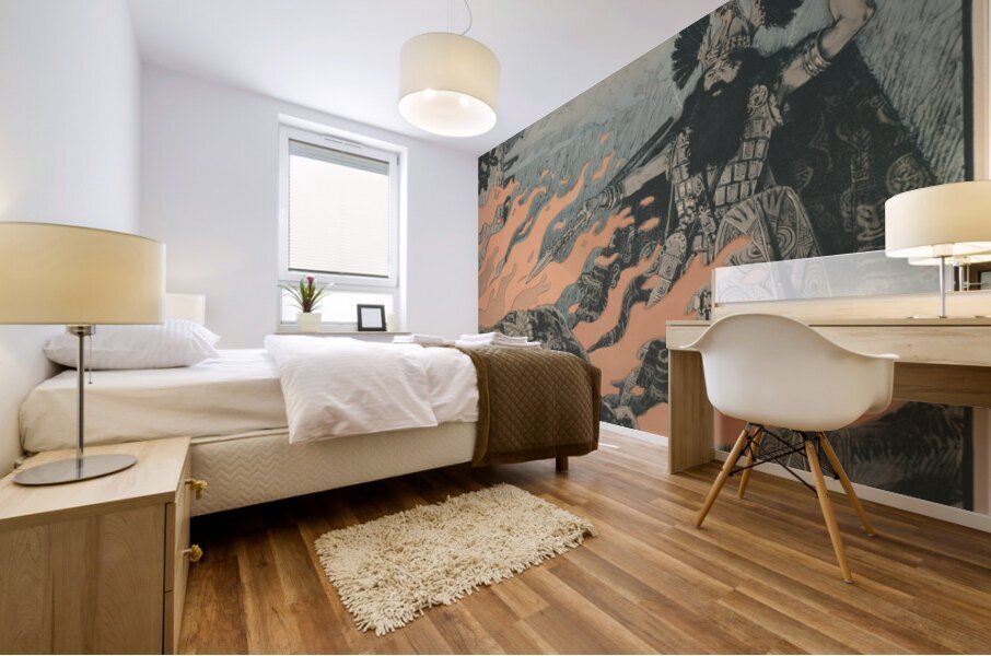 Affiche voor Die Walküre van Richard Wagner  1893  Illustration Mural print