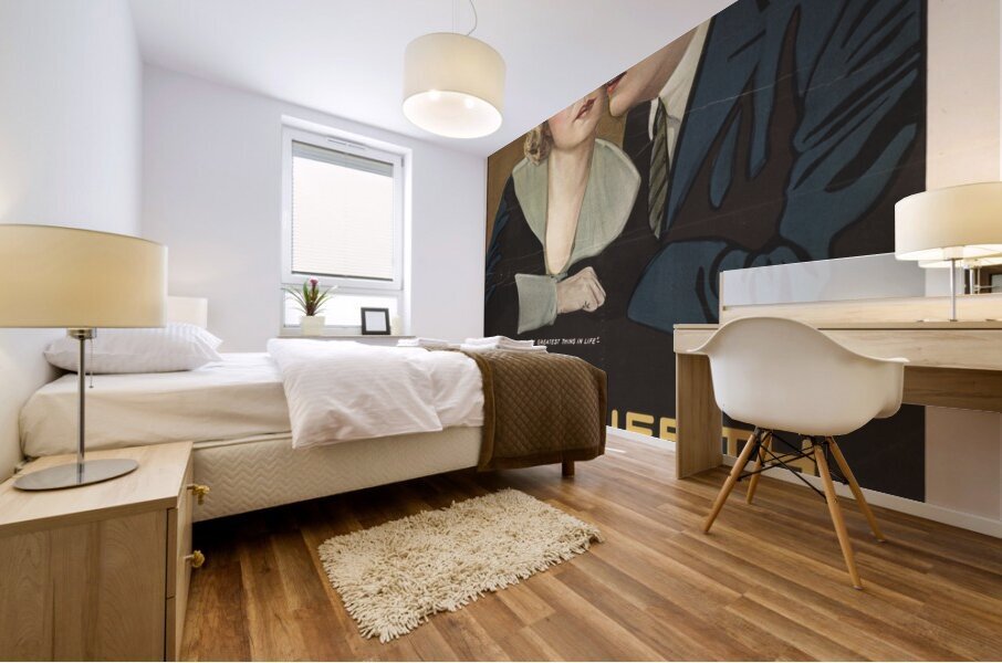 D. W. Griffith presents The greatest thing in life 1918 Morgan Lithograph Poster Mural print