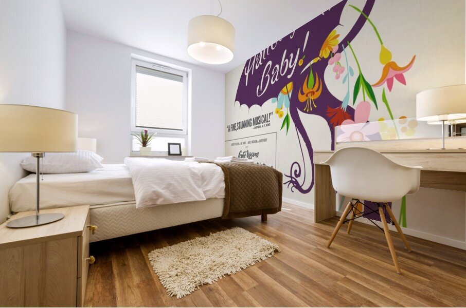 Hallelujah baby! 1967 Hilary Knight American 1926-? Artcraft Lithograph Poster Mural print