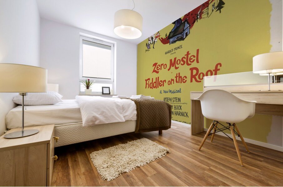 Harold Prince presents Zero Mostel in Fiddler on the roof 1964 Artcraft Lithograph American 1905–1970 Mural print