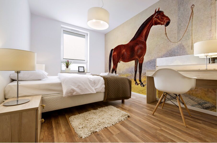 Cleveland Bay Stallion Sultan Frank Babbage English 1858–1916 Mural print