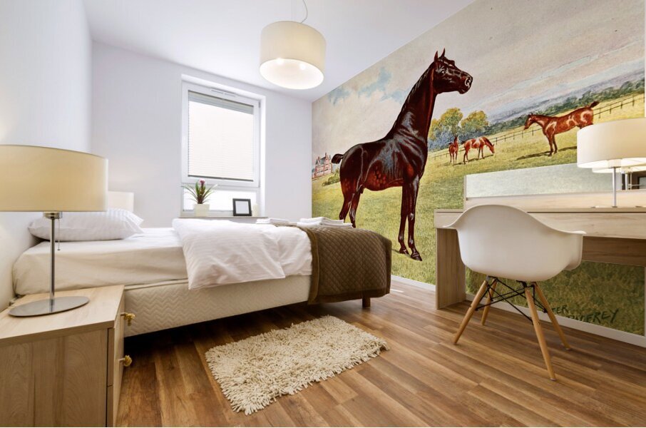 Dual Champion Pony Stallion Berkeley Model After Penry Powell Palfrey English 1830 - 1902 Mural print