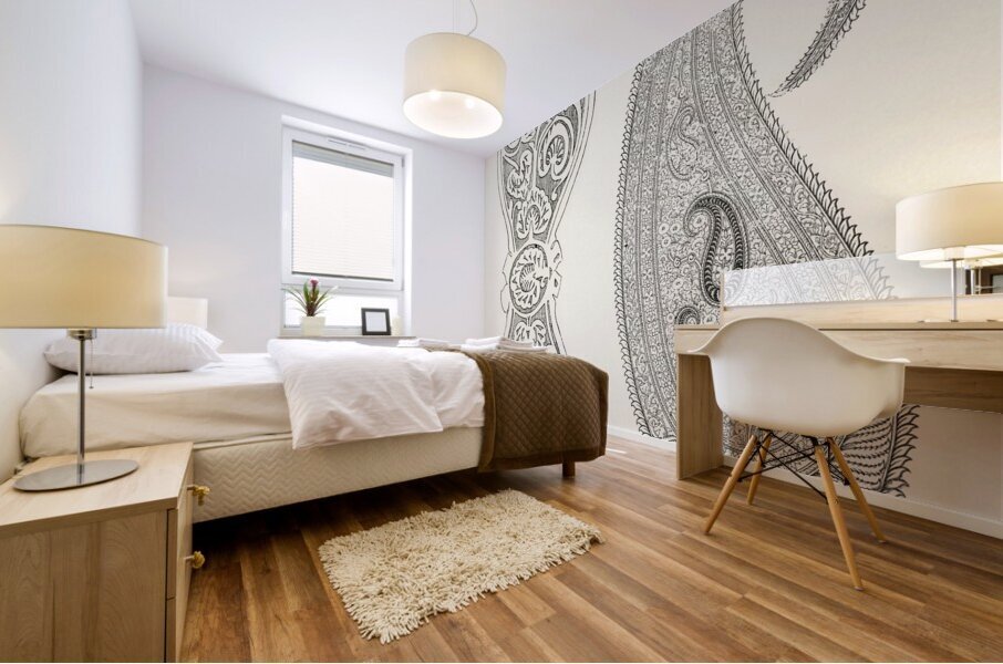 Indian design. 1888 edition Lornement Polychrome by Albert Racine 1825–1893. Mural print