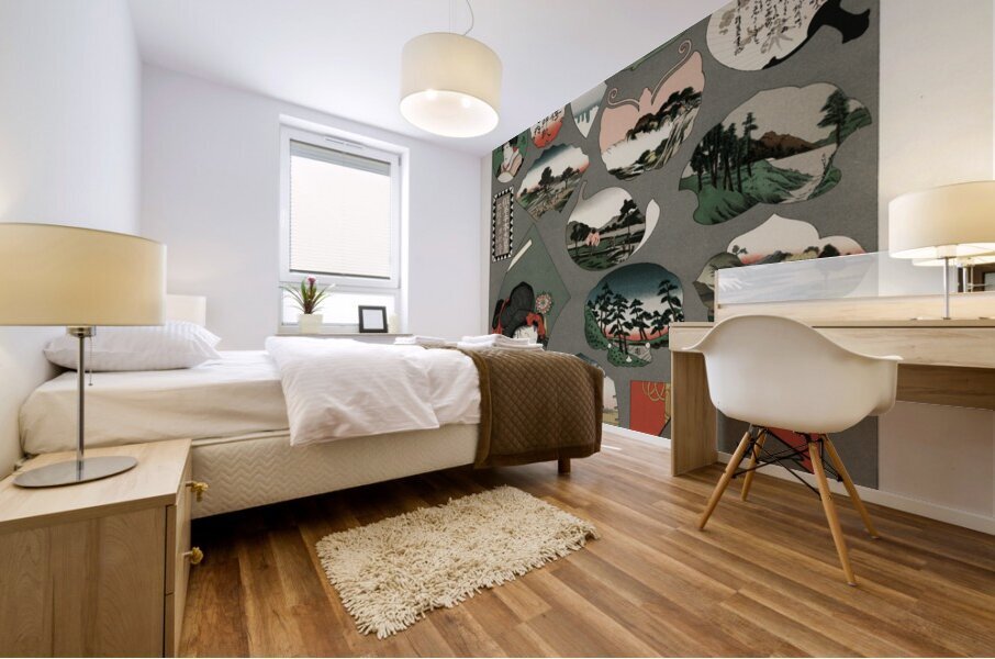 Japan pattern Lornement Polychrome 1888 by Albert Racinet 1825-1893. 1888 edition. Mural print