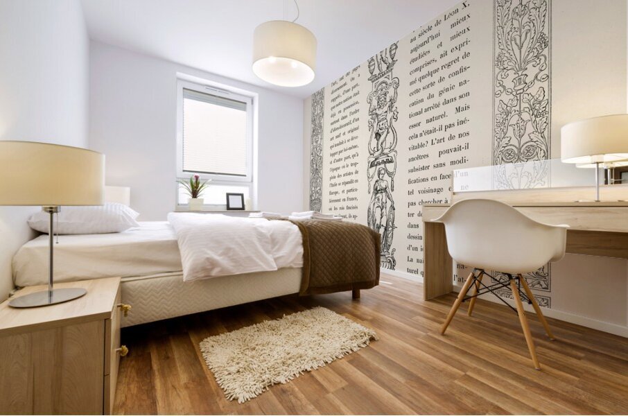 Ancient Egyptian. 1888 edition Lornement Polychrome by Albert Racine 1825–1893. Mural print