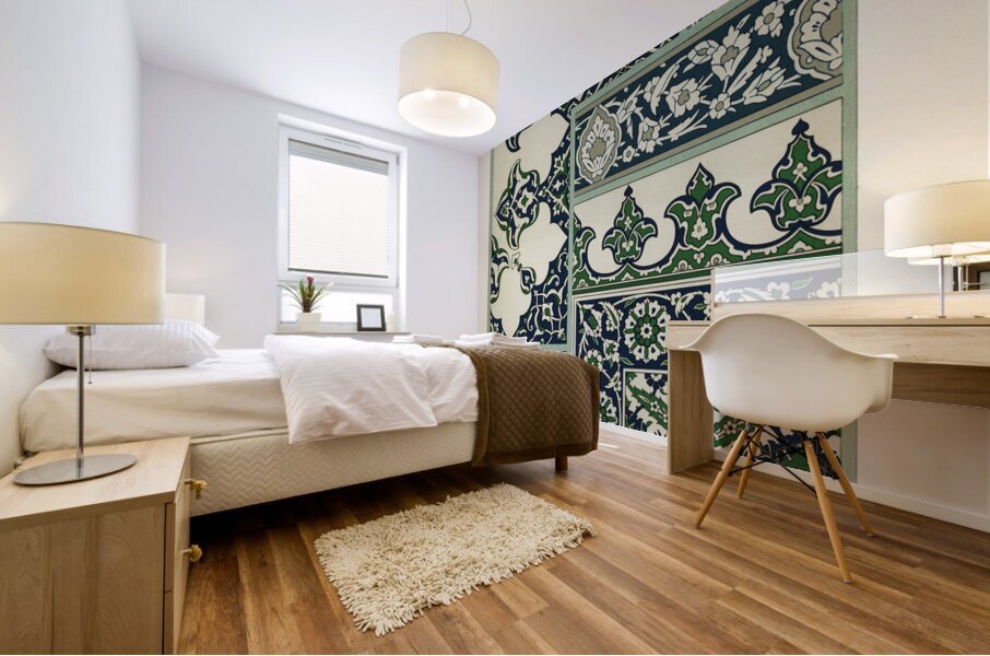 Persian pattern. 1888 edition Lornement Polychrome by Albert Racine 1825–1893. Impression murale