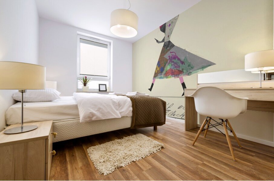 ‘Die Mannsleut verstehen nicht ihr Glück …’ 1932  My Pictures Become Wilder and Wilder By John Elsas Mural print