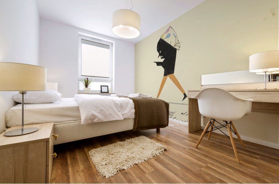 ‘Die Kleinen sucht ich auf allein …’ 1932  My Pictures Become Wilder and Wilder By John Elsas Mural print