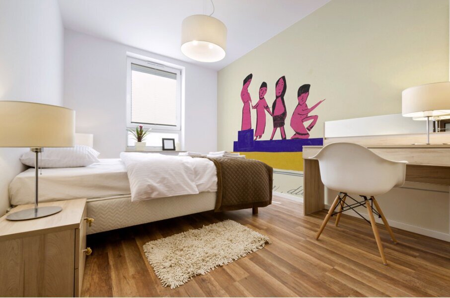 ‘Eine Mutter die drei Kinder hat …’ 1932  My Pictures Become Wilder and Wilder By John Elsas Mural print