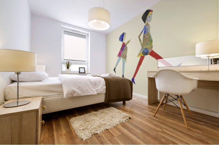 ‘Es muss die Frau den Mann bewachen …’ 1932  My Pictures Become Wilder and Wilder By John Elsas Mural print