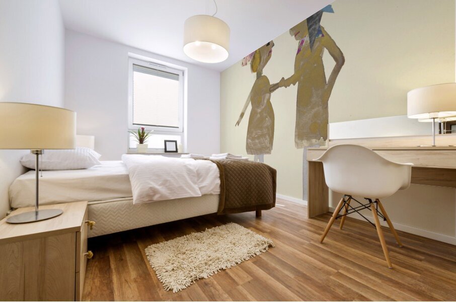 ‘Hier ist der liebende Bräutigam …’ 1932  My Pictures Become Wilder and Wilder By John Elsas Mural print