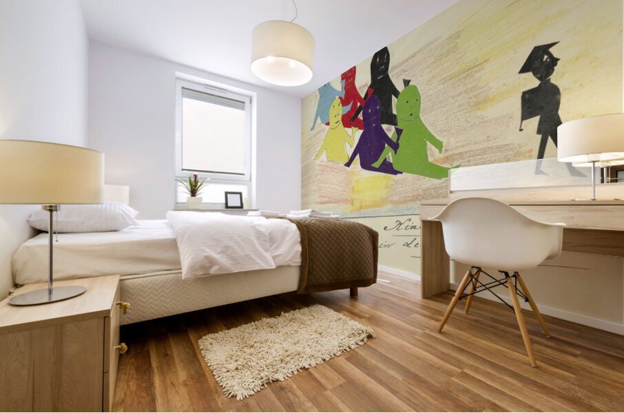 ‘Ich muss die Kinder spielen sehen …’ 1928  My Pictures Become Wilder and Wilder By John Elsas Mural print