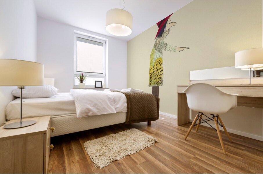 ‘Sein Onkel in Amerika …’ 1931  My Pictures Become Wilder and Wilder By John Elsas Mural print