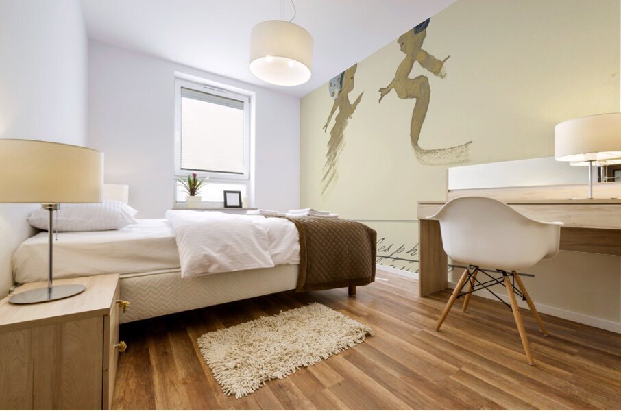 ‘Mit Vielen zu leiden ist nicht schwer …’ 1932  My Pictures Become Wilder and Wilder By John Elsas Mural print