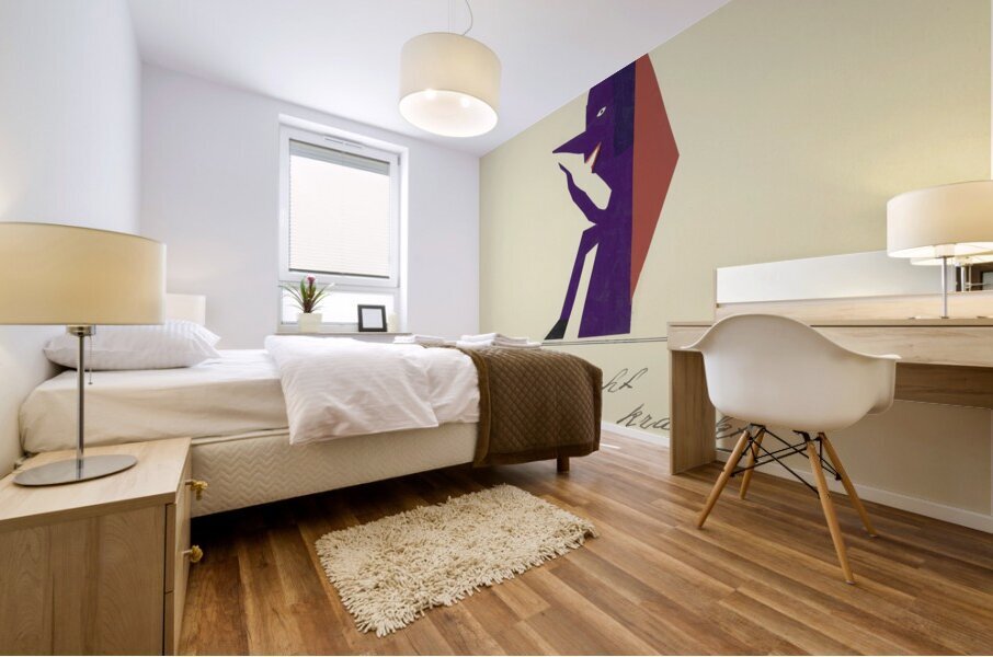 ‘Wer da leicht die Lieben kränkt …’ 1932  My Pictures Become Wilder and Wilder By John Elsas Mural print