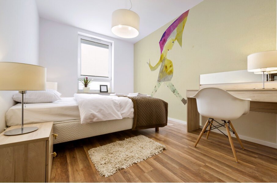 ‘Wer nicht lieben und nicht sich begeistern kann …’ 1931  My Pictures Become Wilder and Wilder By John Elsas Mural print