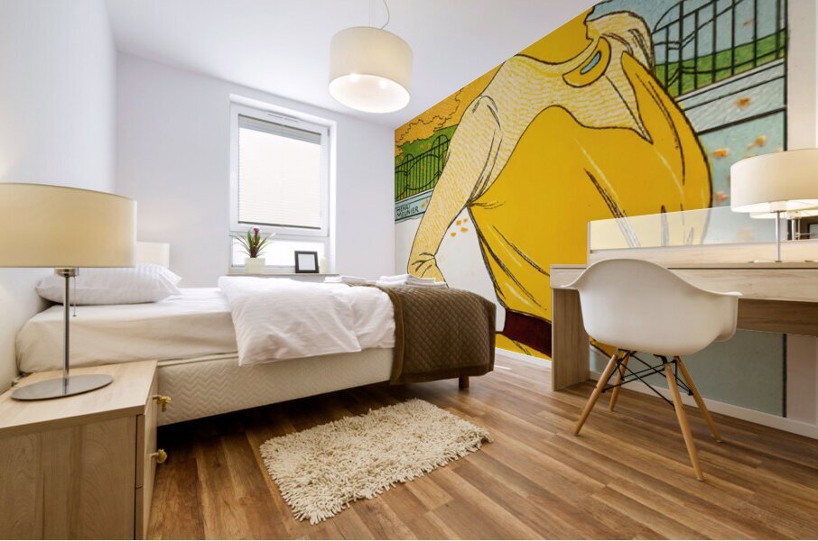 Taking a walk 1900 Illustration by Georges Meunier Mural print