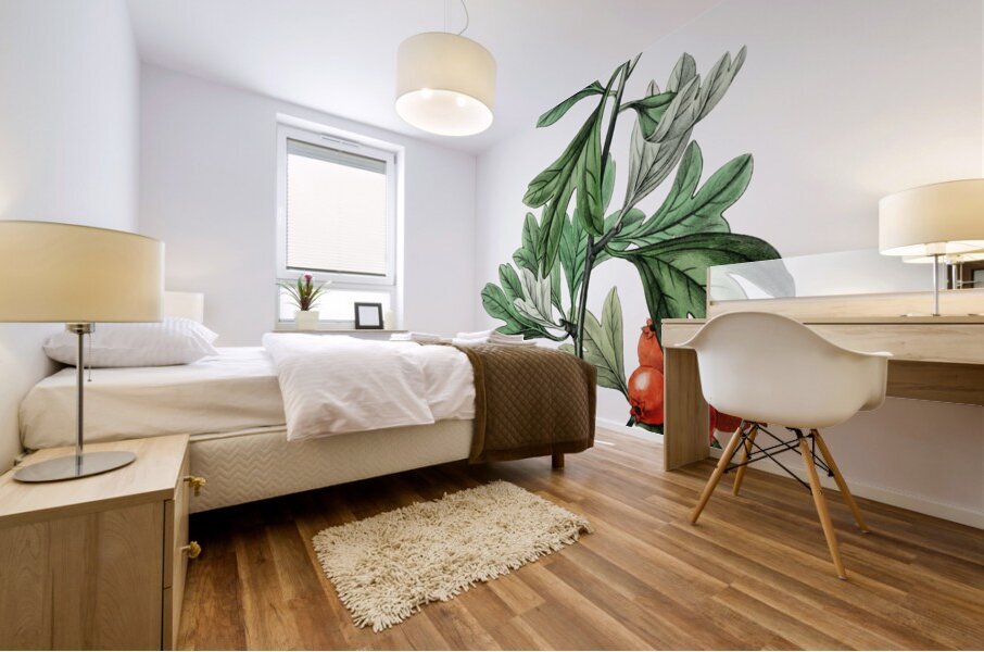 orocco hawthorn from Edwards Botanical Register 1829-1847  by Sydenham Edwards John Lindley and James Ridgway. Mural print