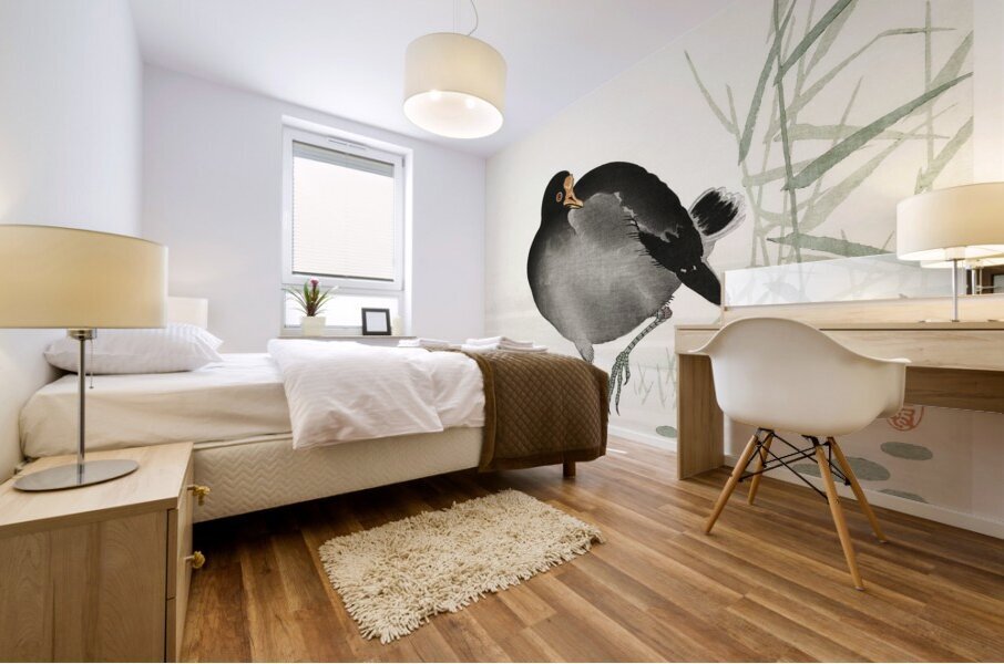 Torii in the snow 1900 - 1910 by Ohara Koson 1877-1945. Mural print