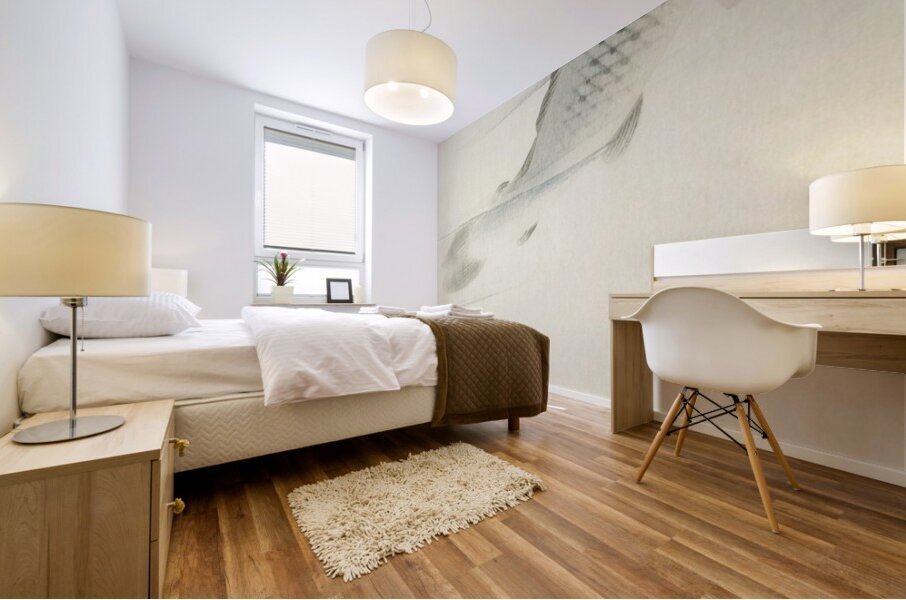 Carp 1900 - 1936 by Ohara Koson 1877-1945. Mural print