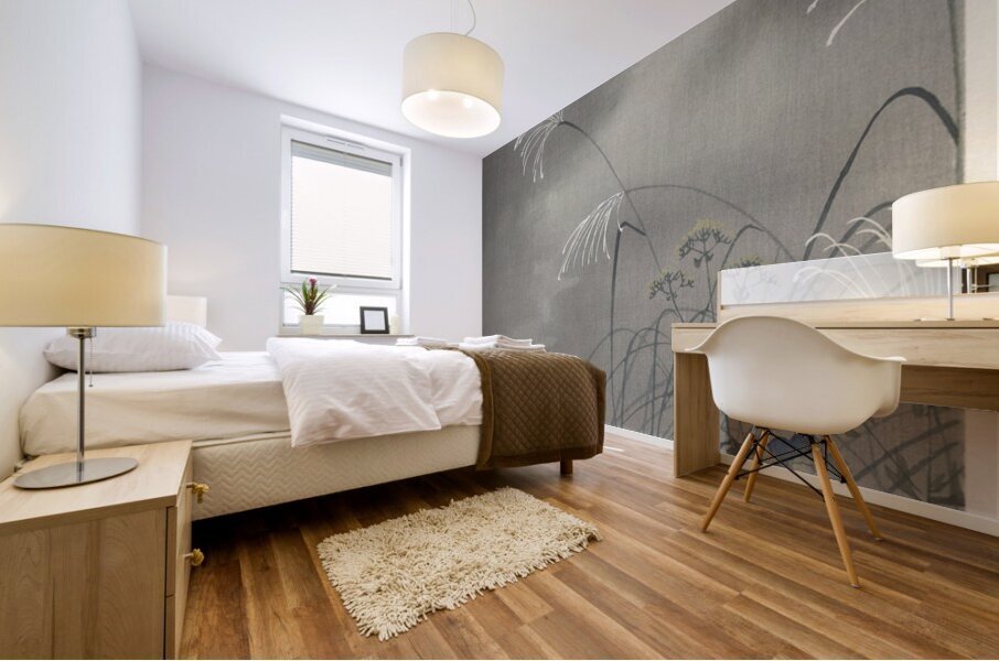 Gull on rock 1900 - 1910 by Ohara Koson 1877-1945. Mural print