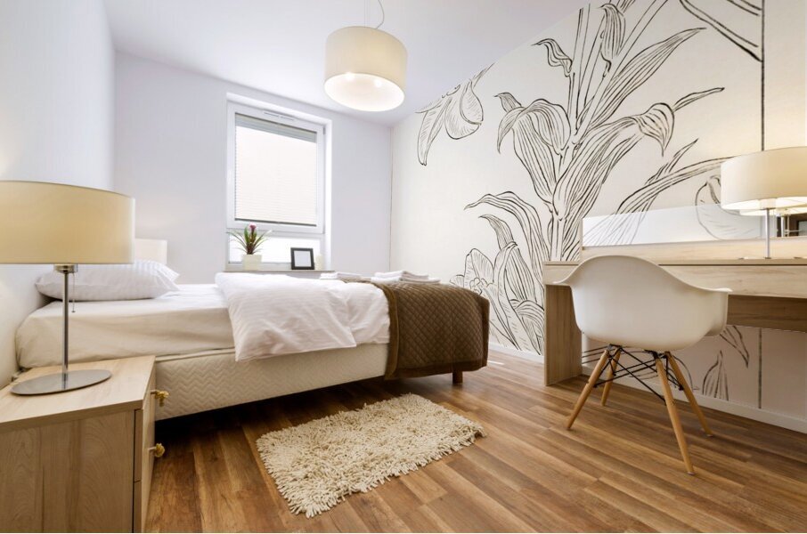 Rabbit at full moon 1900 - 1930 by Ohara Koson 1877-1945. Mural print