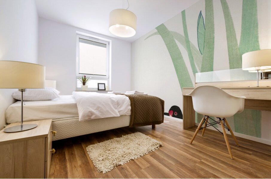 Waterhoots and iris 1925 - 1936 by Ohara Koson 1877-1945. Mural print